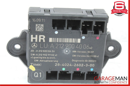 08-14 Mercedes W204 C250 C300 Rear Right Side Door Control Module Unit
