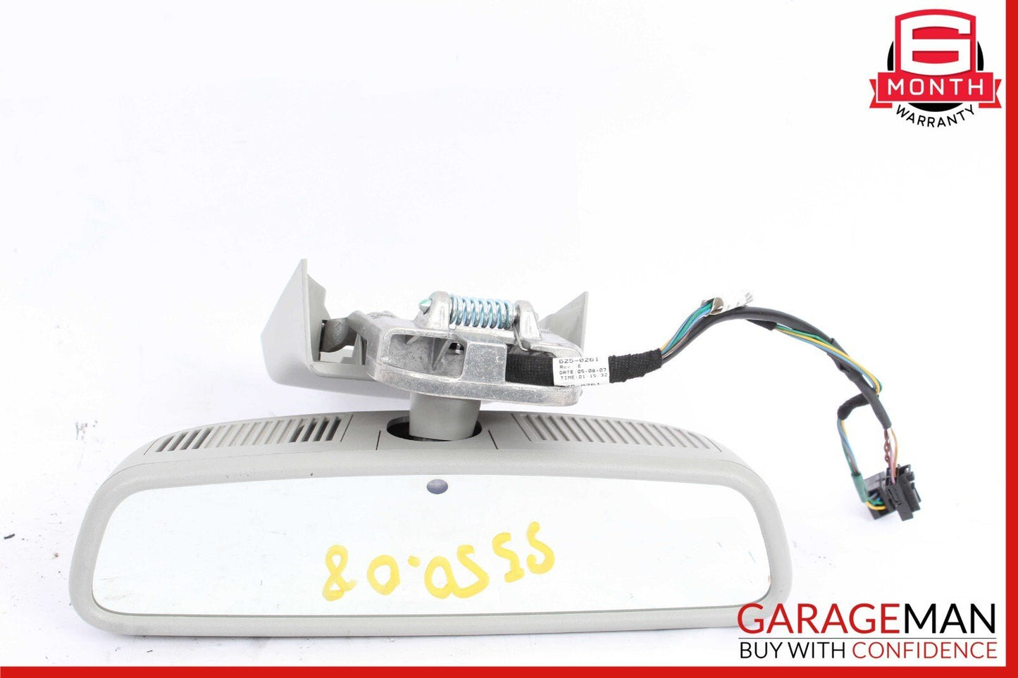07-09 Mercedes W221 S550 S63 AMG Interior Top Upper Rear View Mirror Gray OEM