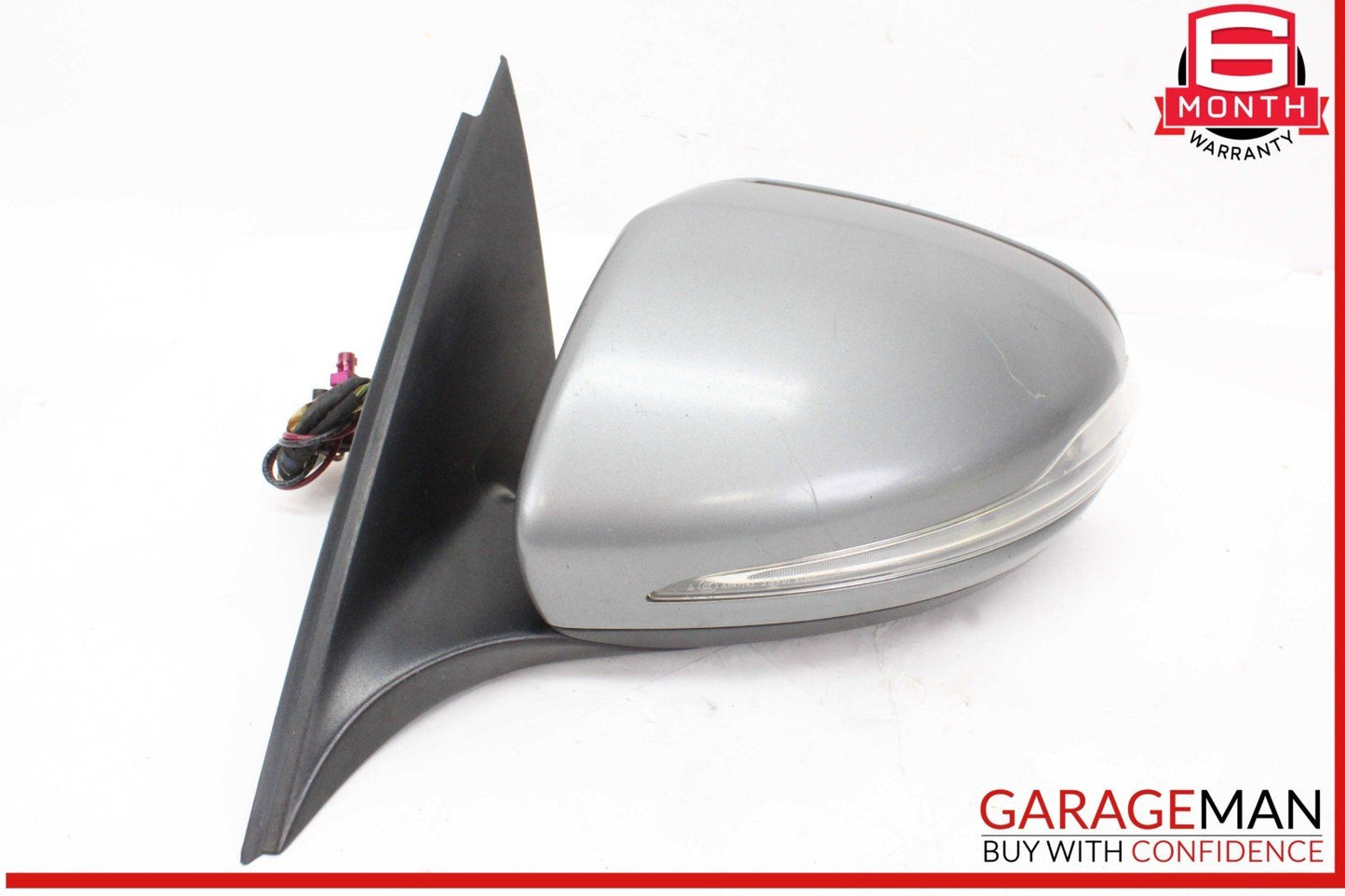 15-20 Mercedes W205 C300 Front Left Side Door Rear View Mirror w/ Blind Spot OEM