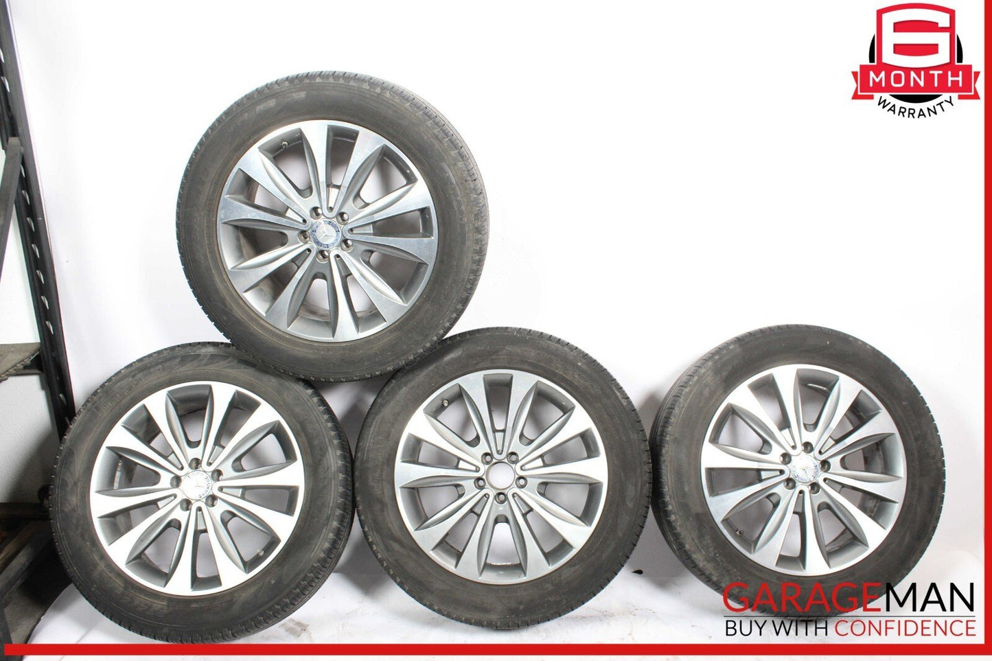 13-19 Mercedes X166 GL450 8.5Jx20H2 ET62 Complete Wheel Tire Rim Set of 4 Pc OEM