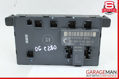 01-07 Mercedes W203 C280 Front Left Side Door Controller Module 2038201585
