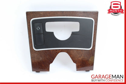 10-13 Mercedes W212 E500 E550 Center Console Climate Control Switch Panel Wood