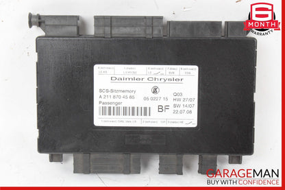 03-12 Mercedes W211 E350 SLK350 GL450 Front Right Seat Control Module Unit OEM