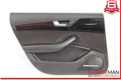 11-17 Audi A8 S8 Rear Left Driver Side Door Cover Panel Trim Assembly OEM