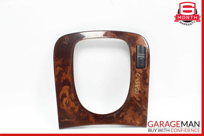 03-06 Mercedes W220 S600 S500 S55 AMG Center Console Shifter Bezel Trim Wood OEM