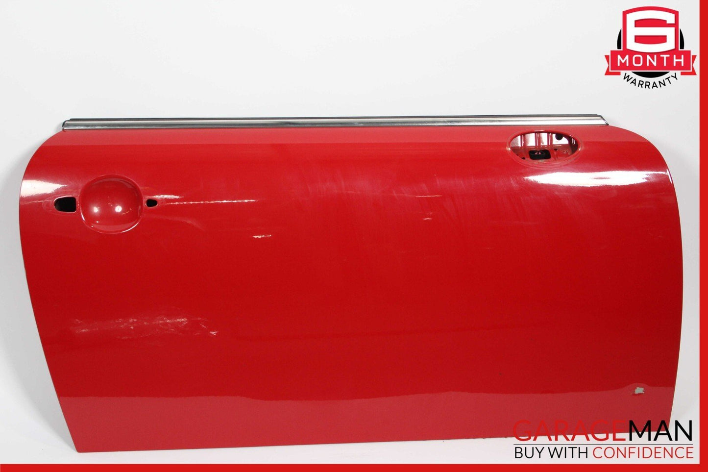 07-13 Mini Cooper Front Right Passenger Side Exterior Door Shell Frame Panel Red