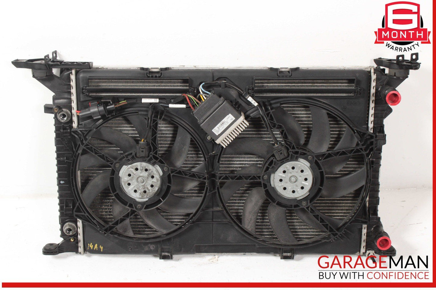 09-16 Audi A4 Q5 2.0L Engine Radiator Condenser Cooling Fan Motor Assy