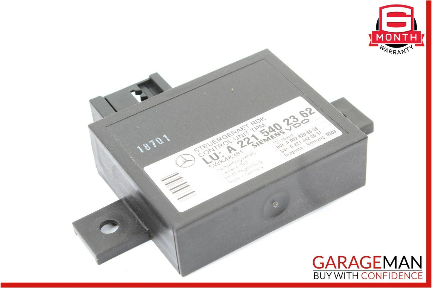 07-13 Mercedes W221 S63 CL65 Tire Pressure Monitor Module 2215402362 OEM