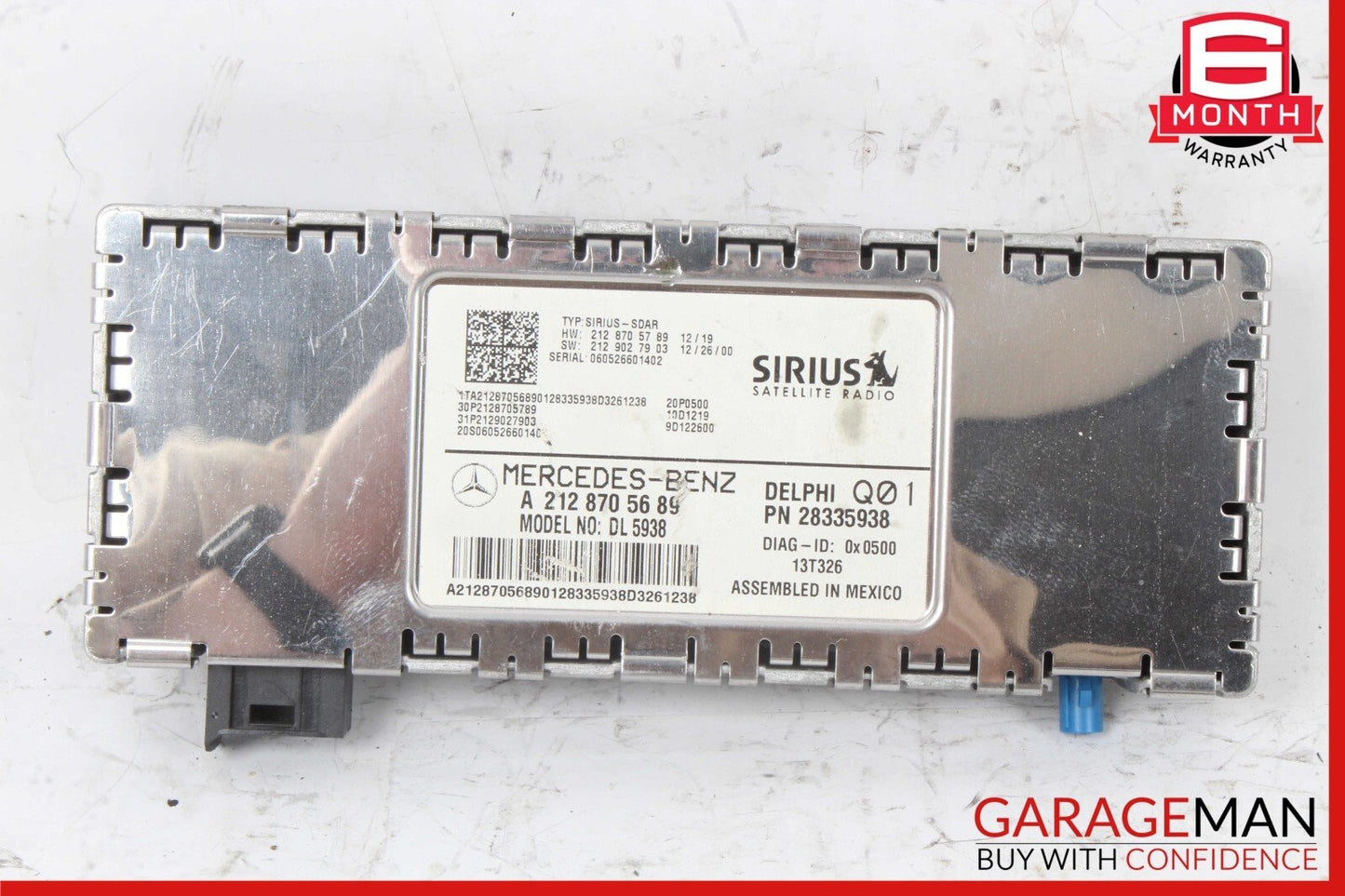 10-17 Mercedes W218 CLS500 C300 Sirius Satellite Radio Receiver Module Unit OEM