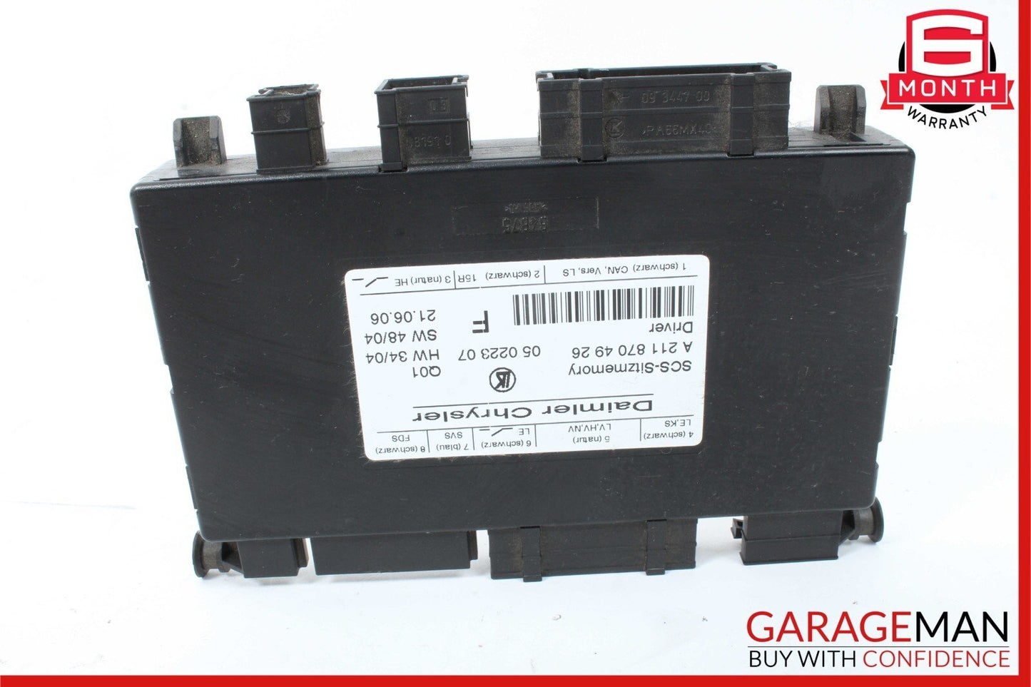 03-12 Mercedes X164 GL500 SLK280 E350 Front Left Side Seat Control Module Unit