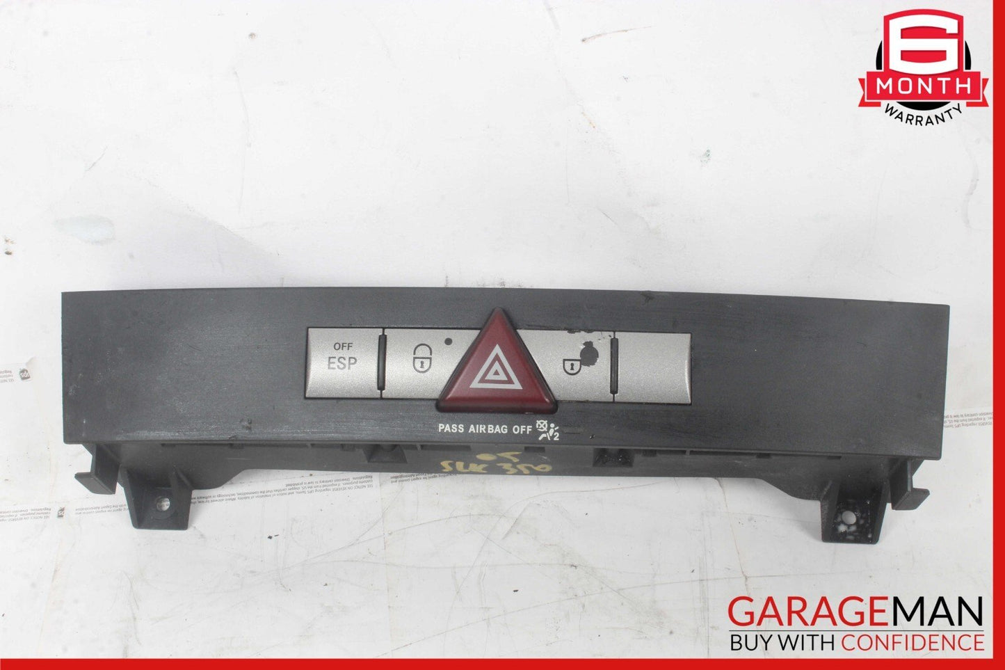 05-11 Mercedes R171 SLK350 SLK280 Door Lock Dash Hazard Light Control Panel OEM