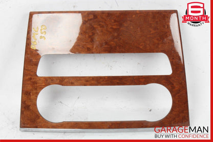 06-12 Mercedes W164 ML350 GL450 Center Dash Dashboard Radio Trim Bezel Wood OEM