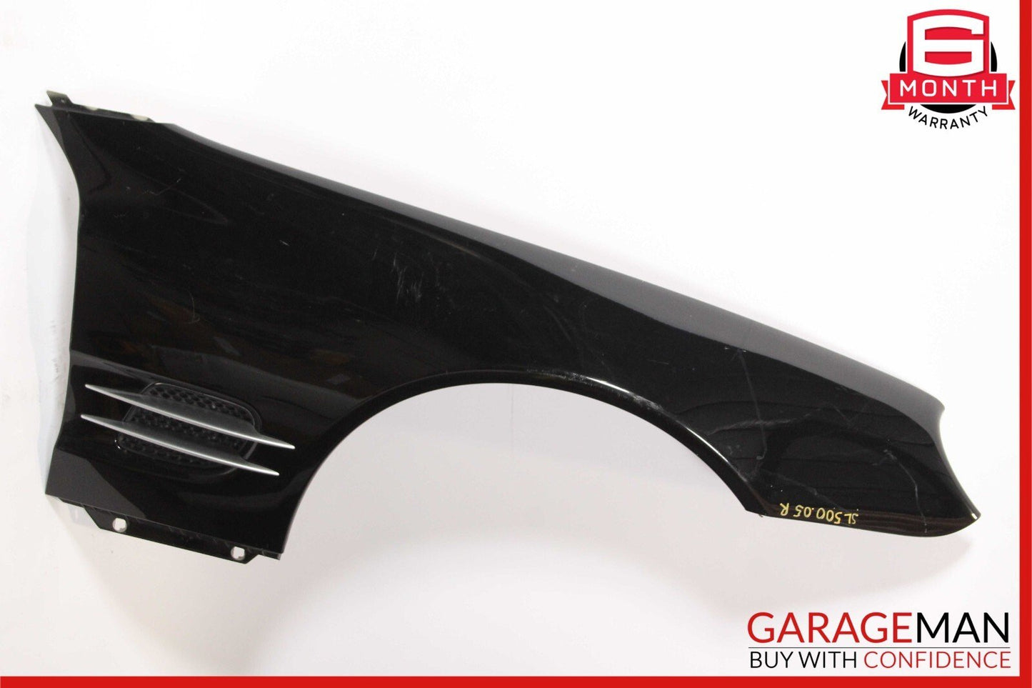 03-08 Mercedes R230 SL500 SL600 Front Right Side Wing Fender Panel Cover Black