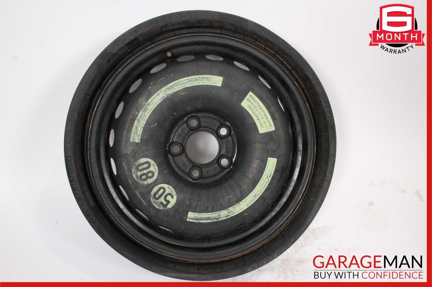 12-20 Mercedes R172 SLK350 Emergency Spare Tire Wheel Space Saver Donut 4.5Bx17