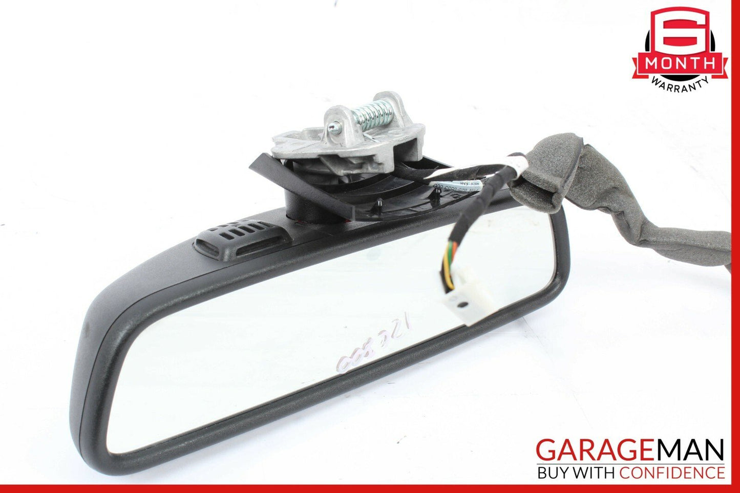 08-14 Mercedes W204 C250 C300 C63 AMG Top Upper Rear View Mirror Assembly Black