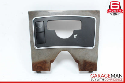 10-13 Mercedes W212 E350 4MATIC E550 Center Console Switch Trim Bezel Wood OEM
