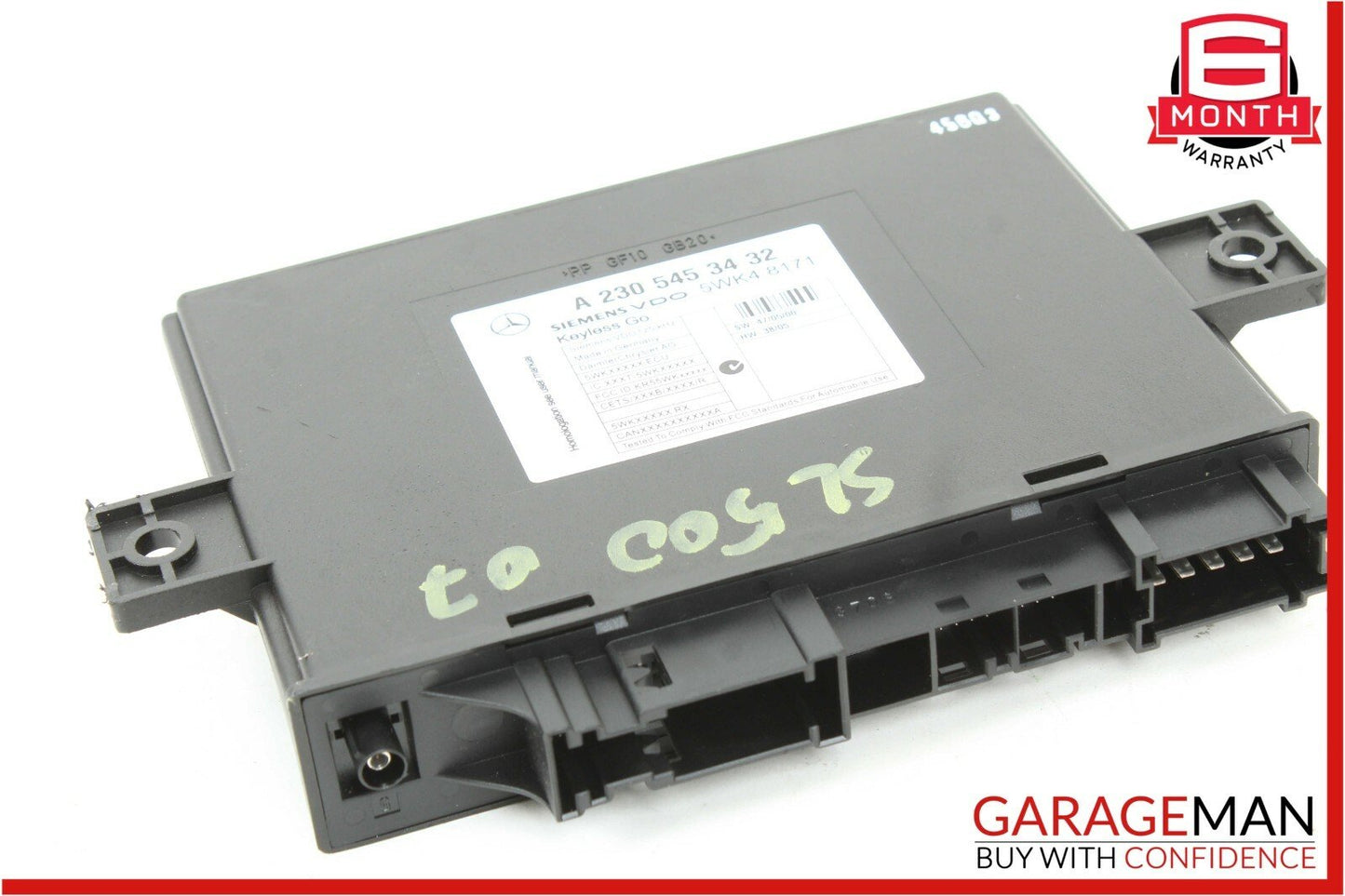07-08 Mercedes R230 SL550 SL600 Keyless Go Entry Control Module OEM