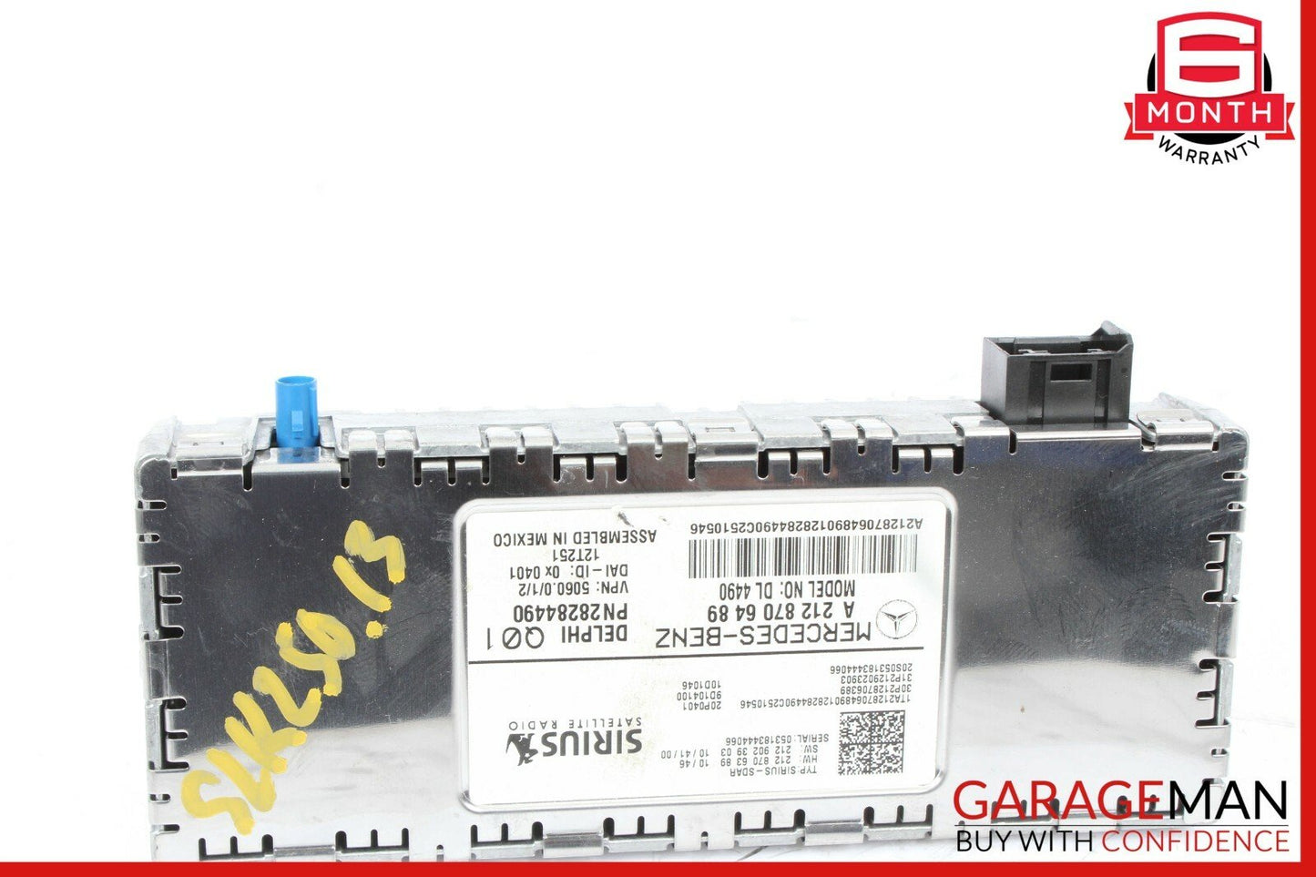 12-14 Mercedes R172 SLK350 CLS500 Sirius Satellite Radio Receiver Control Module