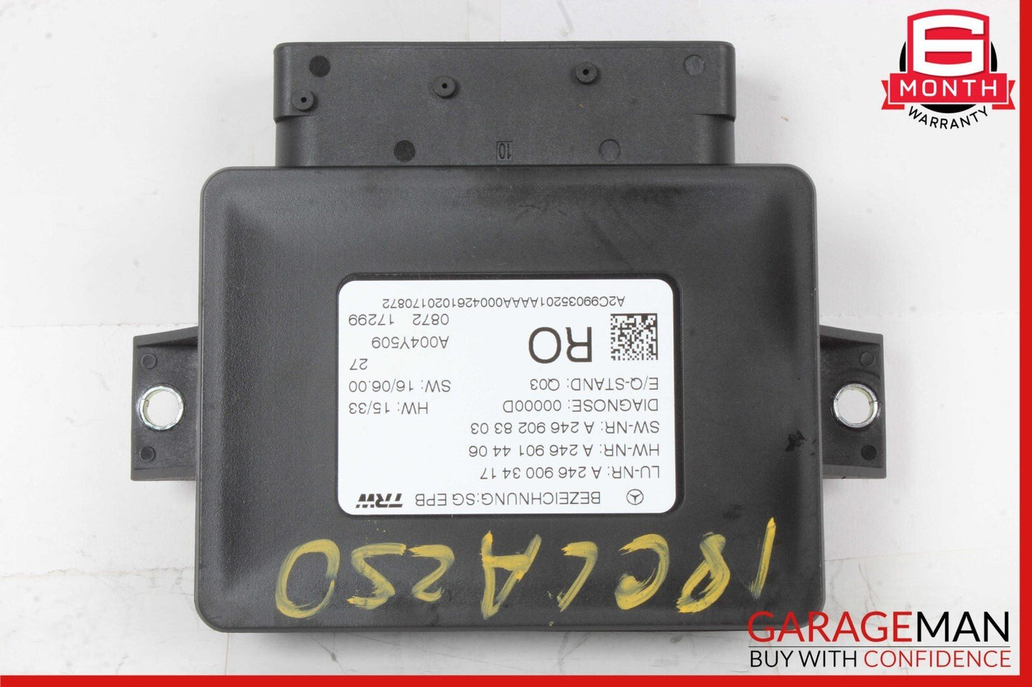 12-20 Mercedes W117 CLA250 SLK350 SLK250 Hand Parking Brake Control Module OEM