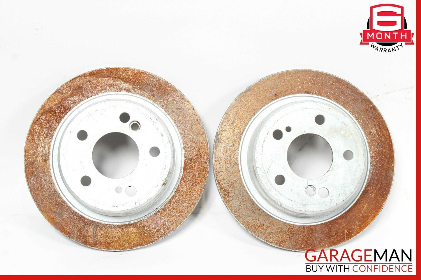 90-02 Mercedes R129 300SL SL500 Rear Brake Rotors Disc Left and Right Set OEM