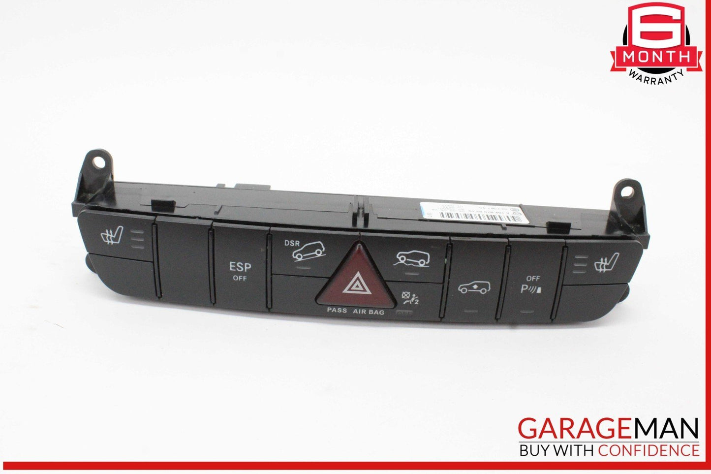 06-12 Mercedes X164 GL450 4MATIC Hazard Control Switch Panel 1648709210 OEM