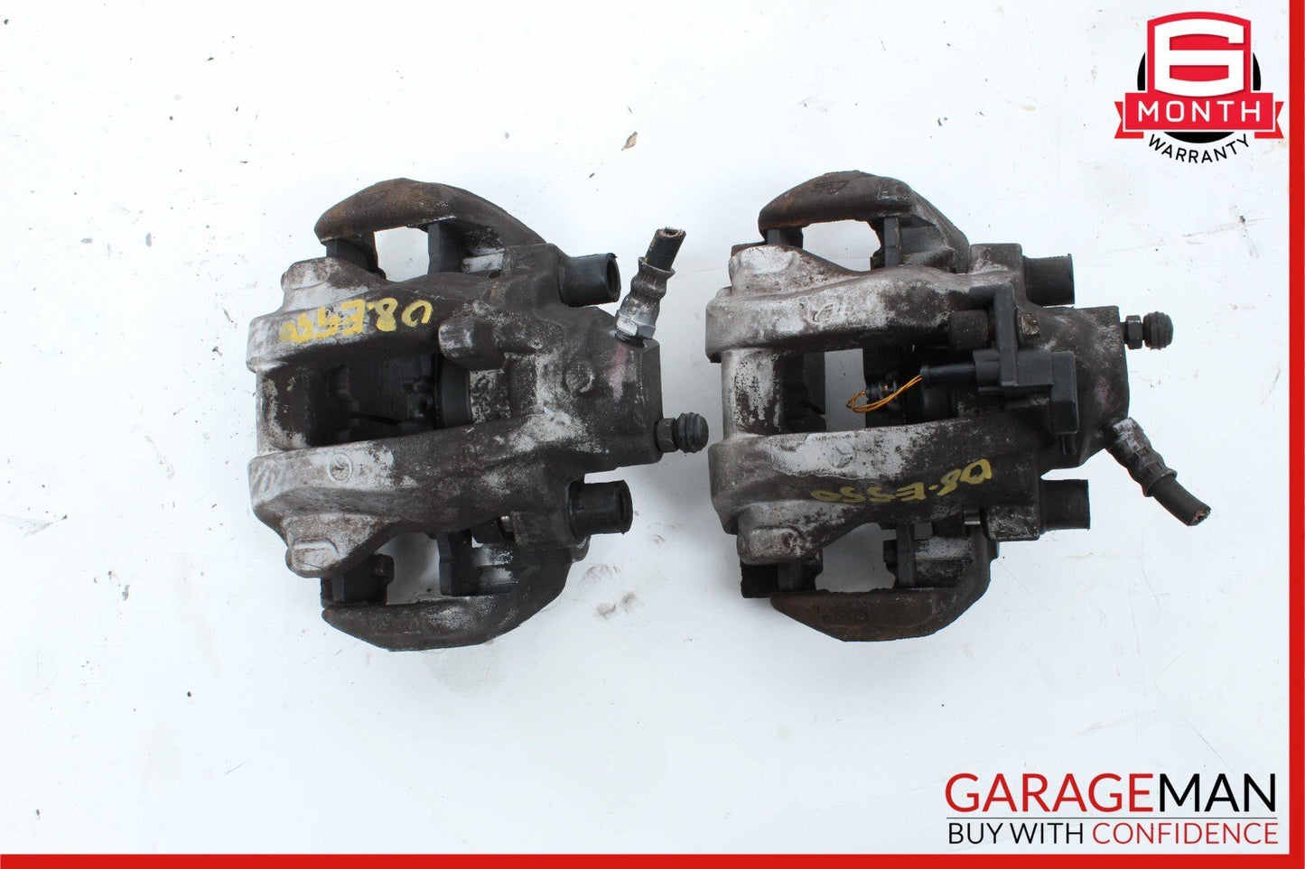 07-09 Mercedes W211 E550 Rear Right & Left Brake Caliper Calipers Set OEM