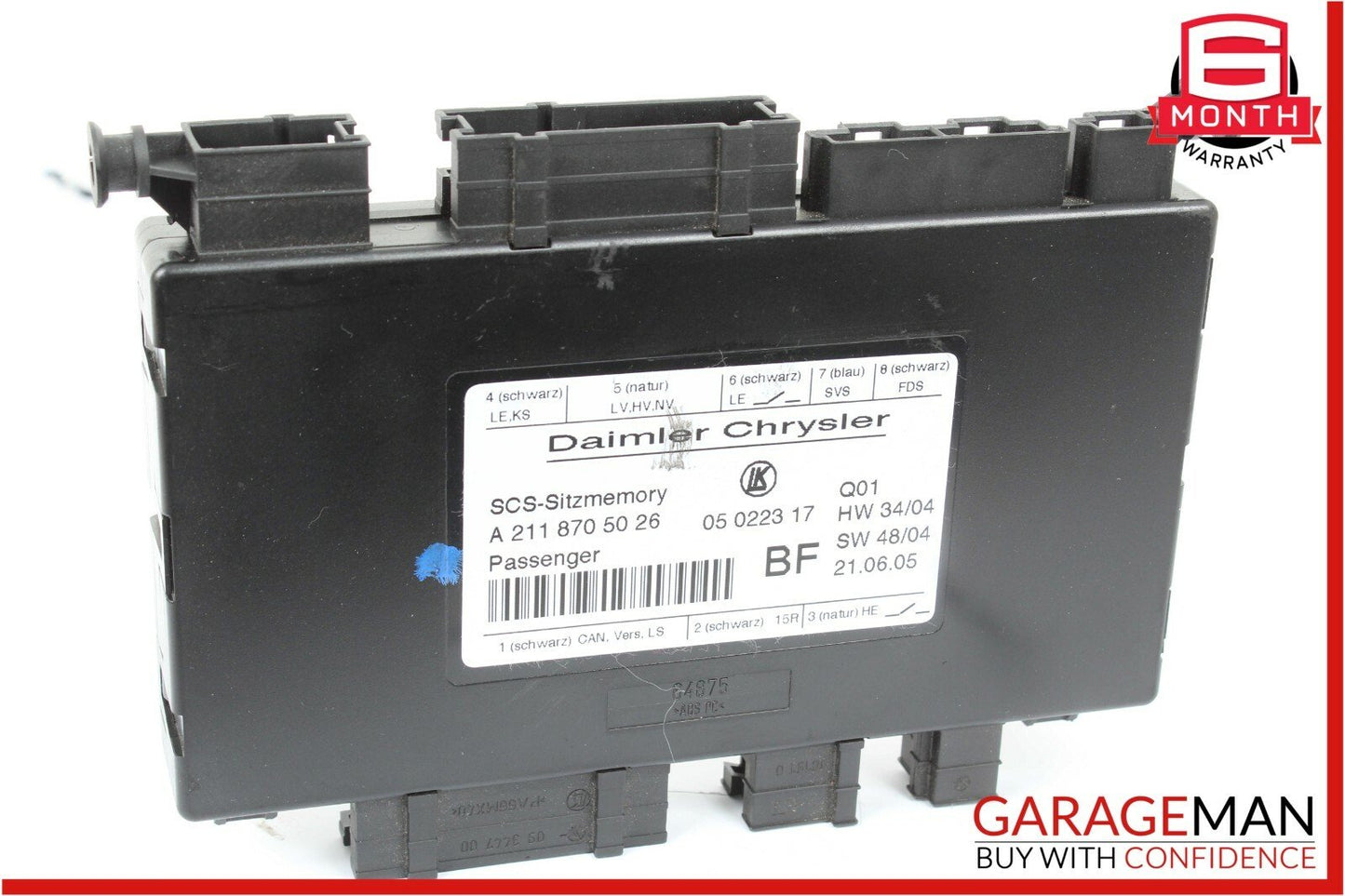 03-11 Mercedes E350 SLK280 GL450 Front Right Passenger Side Seat Control Module