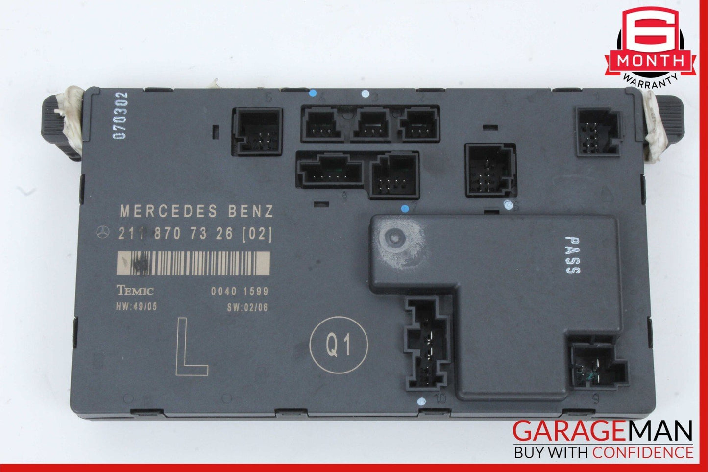03-09 Mercedes W211 E350 E500 E63 AMG Front Left Side Door Control Module Unit