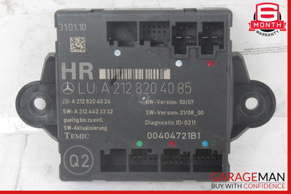 08-18 Mercedes W204 C63 E350 Rear Right Side Door Control Module Unit OEM