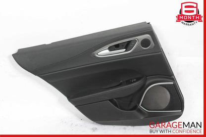 17-19 Alfa Romeo Giulia Rear Left Side Interior Door Panel Cover Trim Assembly
