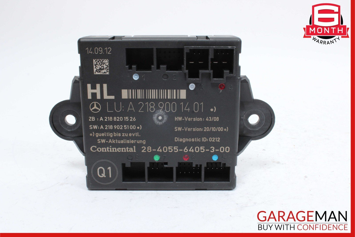 08-18 Mercedes W204 C250 E550 CLS550 Rear Left Side Door Control Module