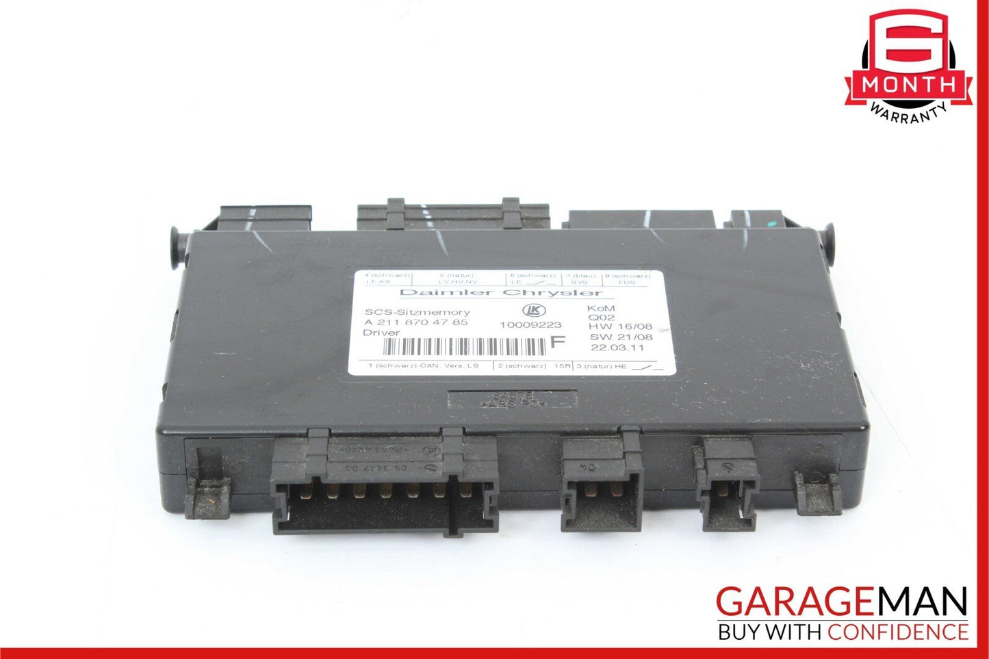 03-13 Mercedes X164 GL450 SLK280 Front Left Side Seat Control Module Unit OEM