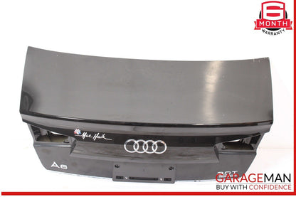 12-18 Audi A6 Rear Trunk Lid Deck Shell Panel Black OEM