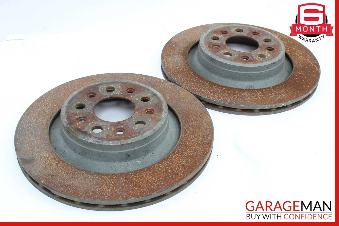 14-17 Maserati Ghibli Front Right & Left Side Brake Rotor Disc Set of 2 Pc OEM