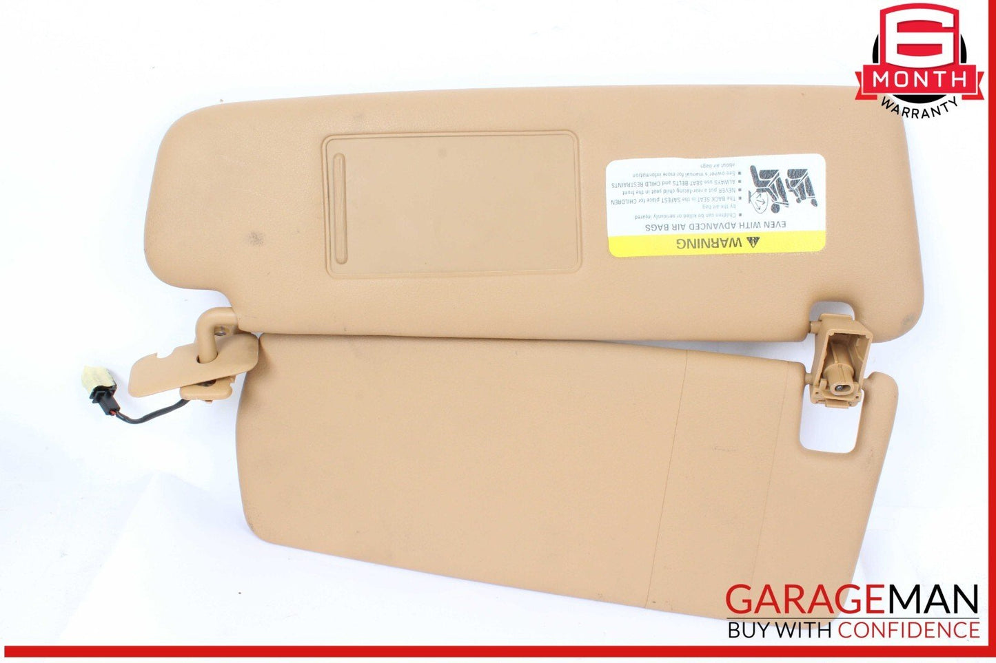 03-10 Porsche Cayenne 955 957 Front Right Side Sunvisor Sun Visor Shade Brown