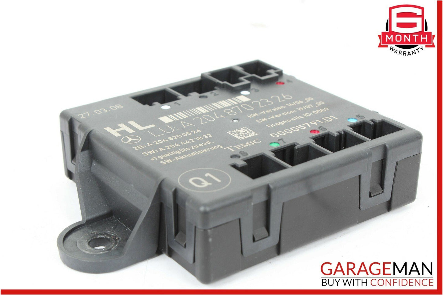 08-14 Mercedes W204 C300 Rear Left Driver Side Door Controller Module Unit OEM