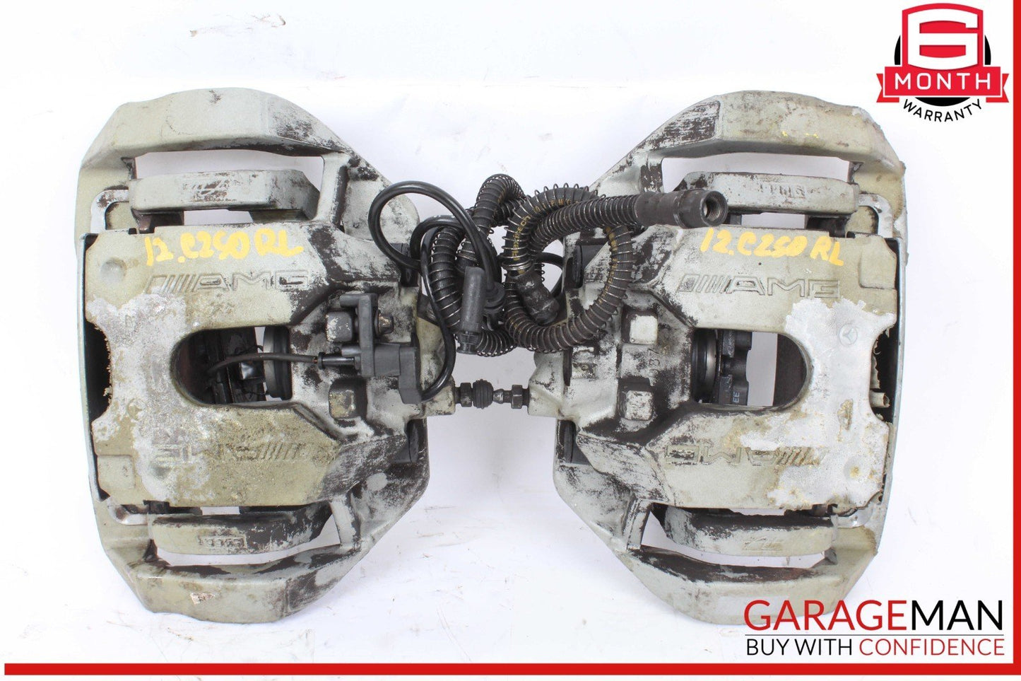 07-14 Mercedes W221 S63 CL63 CL65 AMG Rear Left And Right Brake Caliper Set OEM