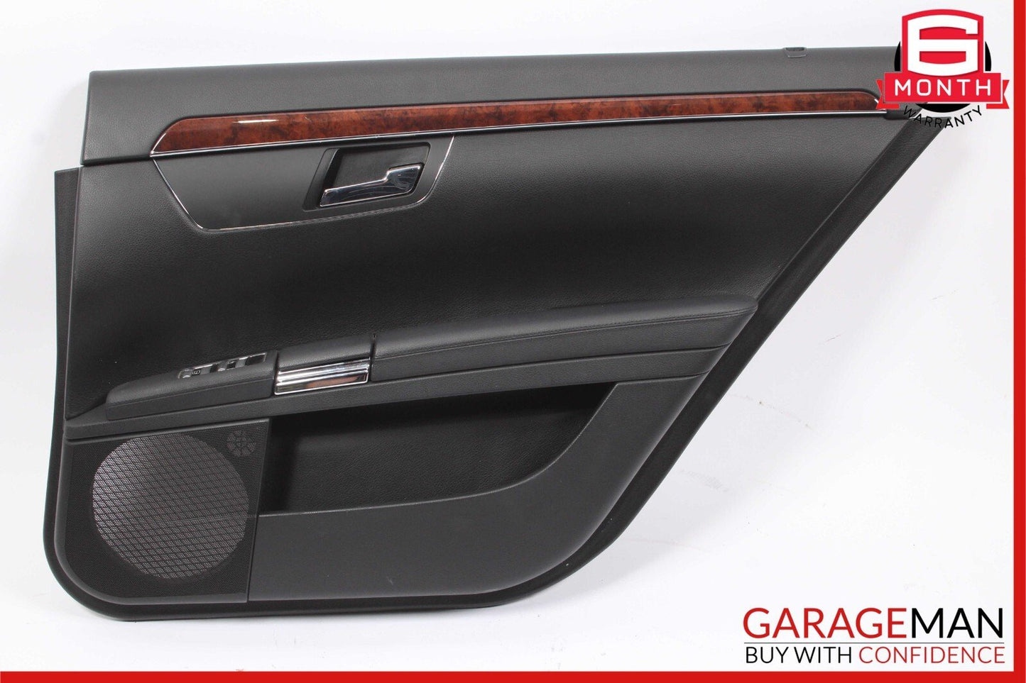 07-09 Mercedes W221 S550 Rear Right Complete Interior Door Panel Cover Black OEM