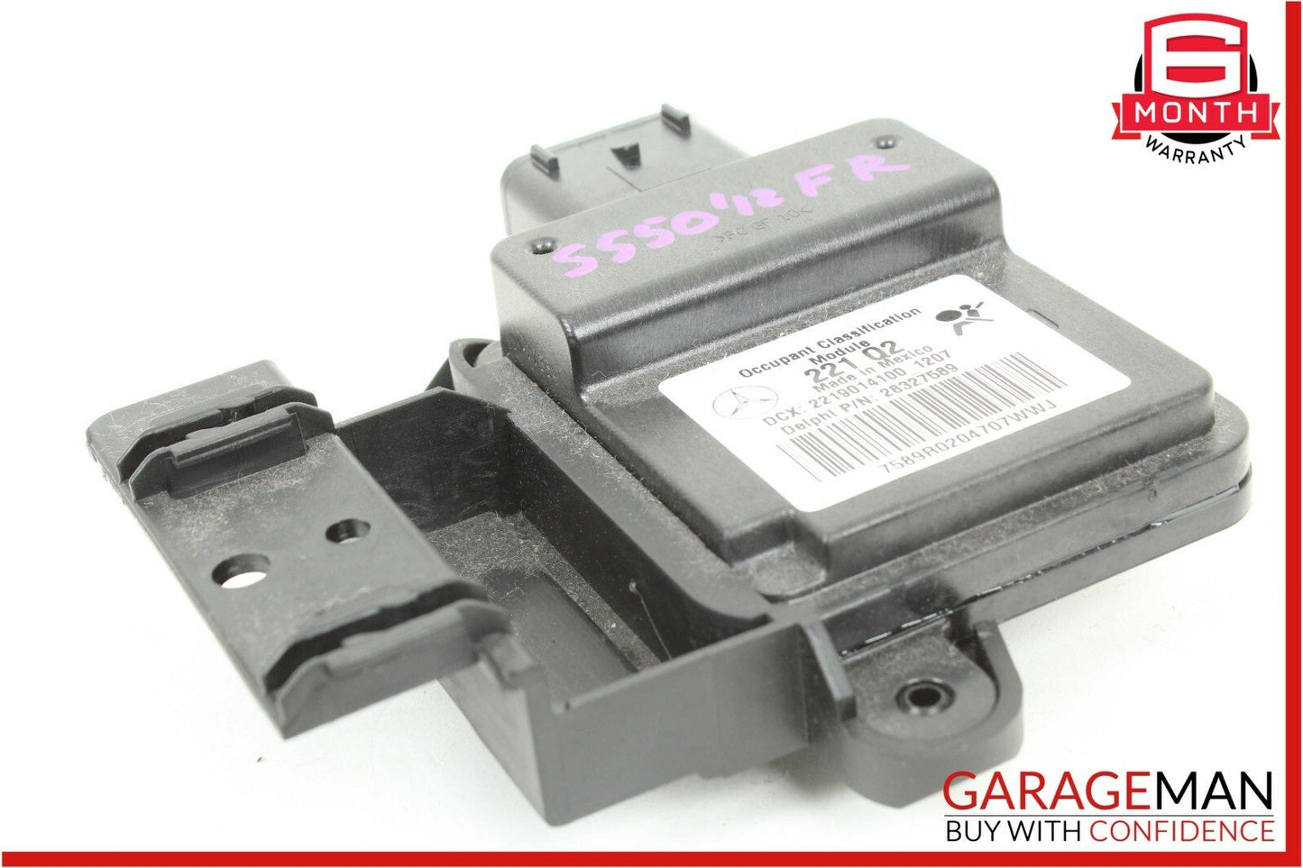 10-13 Mercedes W221 S400 S550 Front Right Side Seat Occupant Sensor Module