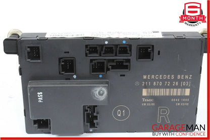 03-09 Mercedes W211 E350 E550 Front Right Side Door Control Module Unit OEM