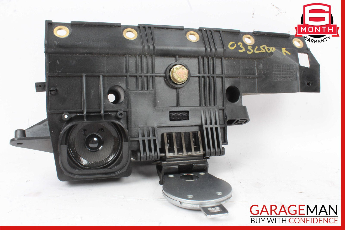 03-08 Mercedes R230 SL500 Rear Right Seat Belt Retractor Luggage w/Speaker OEM