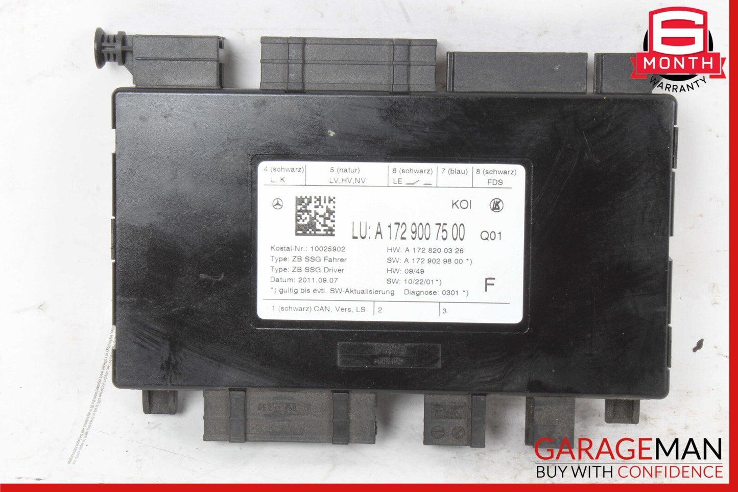 08-20 Mercedes W212 E350 SLK300 Front Left Side Seat Control Module Unit OEM