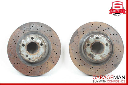 00-06 Mercedes W215 CL600 CL500 CL55 AMG Front Brake Rotor Rotors Set Drilled