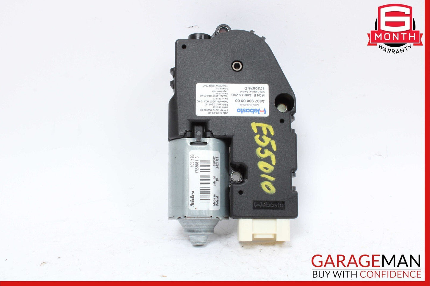 10-17 Mercedes W207 E550 C250 Coupe Panoramic Pano Sunroof Sun Roof Motor