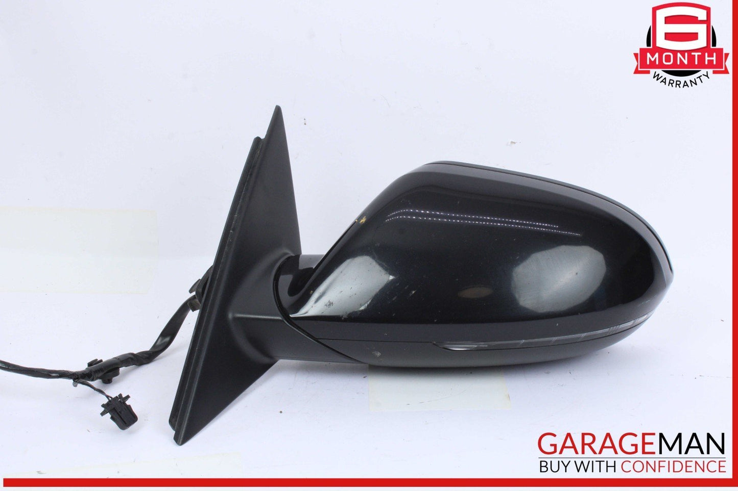 12-18 Audi A6 Front Left Driver Side Door Rear View Mirror Black 4G1857409BE OEM