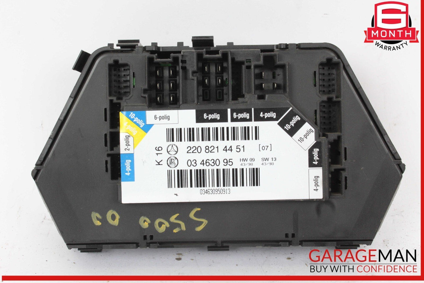 00-06 Mercedes W220 S500 S55 AMG Rear Right Passenger Seat Control Switch OEM