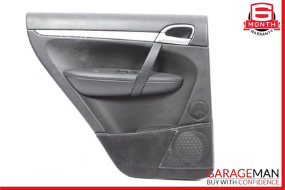 03-10 Porsche Cayenne 955 957 Rear Left Interior Door Panel Trim Cover Black