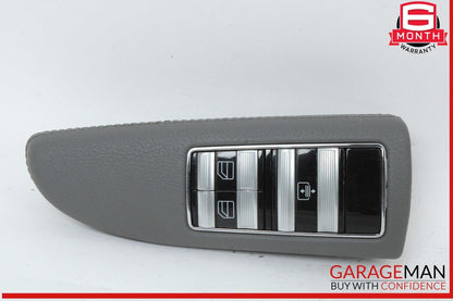 07-09 Mercedes W221 S550 Rear Left Side Door Window Switch Control Trim Gray OEM
