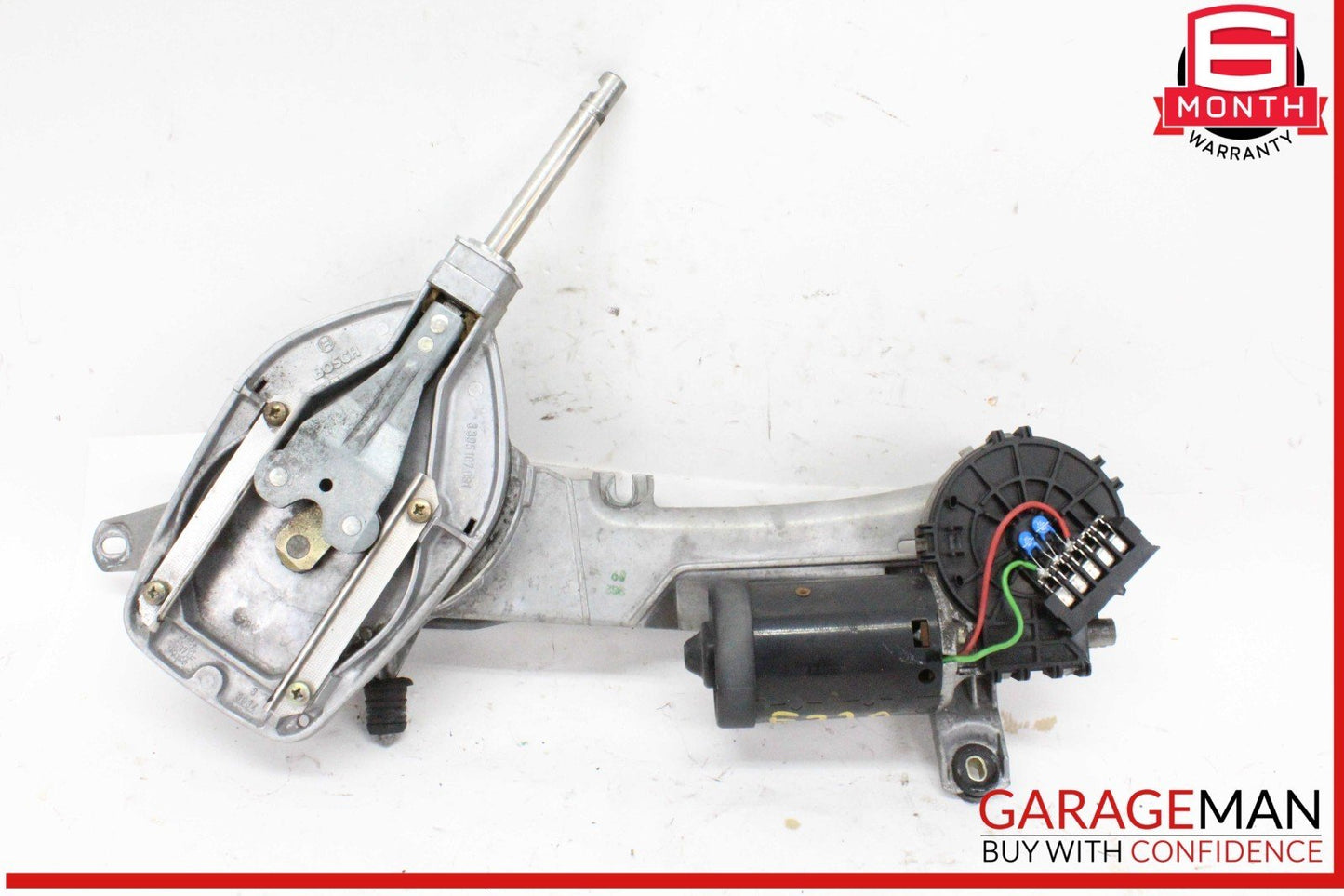 96-02 Mercedes W210 E320 E430 Front Windshield Wiper Linkage w/ Motor Bosch OEM