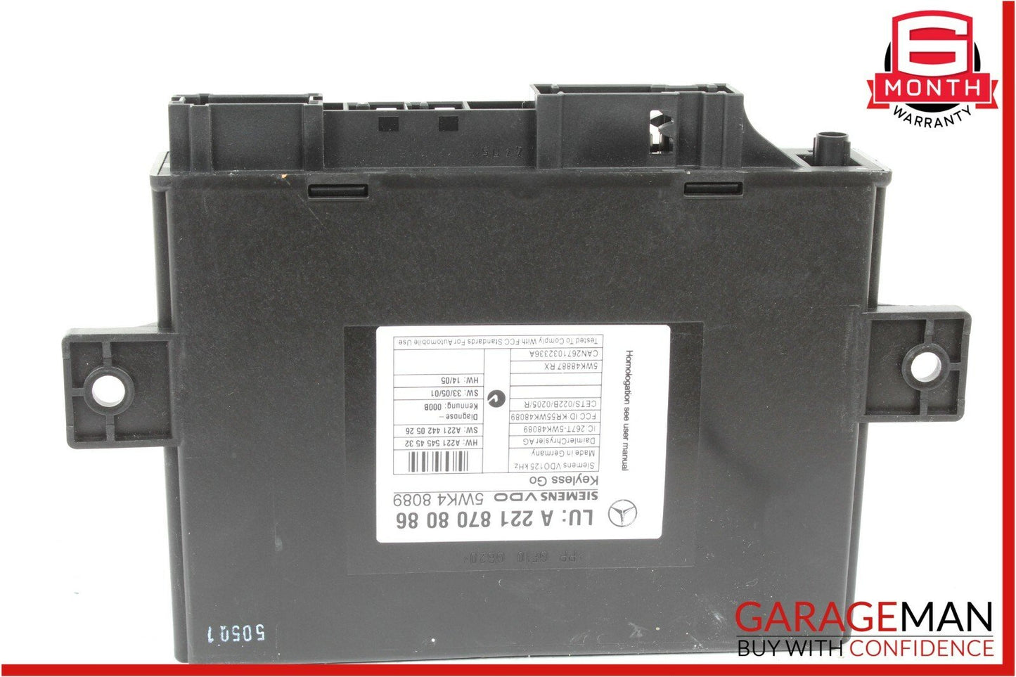 07-13 Mercedes W221 S550 S600 Keyless Go Door Entry Control Controller Module